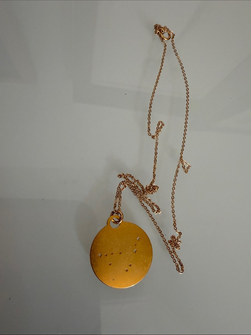 Gold tone Disc Constellation Necklace - Women Jewelry